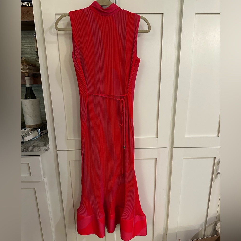 Milly Melina Pleated Midi-Dress